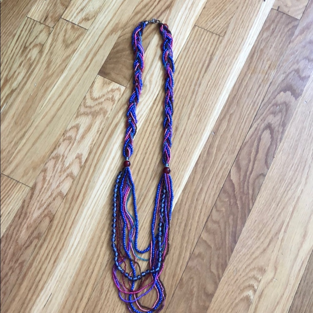 Glass bead necklace